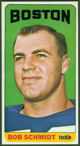 Bob Schmidt 1965 Topps football card