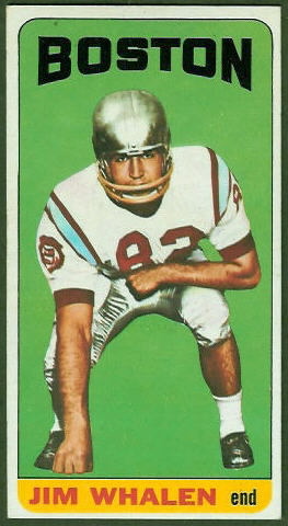 Jim Whalen 1965 Topps football card Jim Whalen 1965 Topps football card