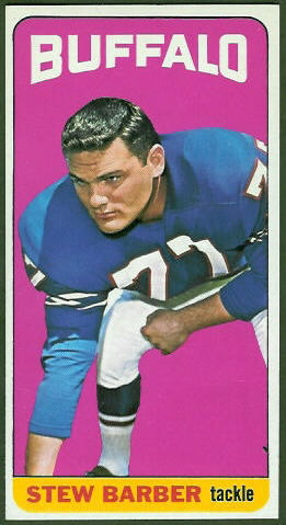 Stew Barber 1965 Topps football card