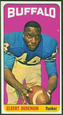 Elbert Dubenion 1965 Topps football card Elbert Dubenion 1965 Topps football card