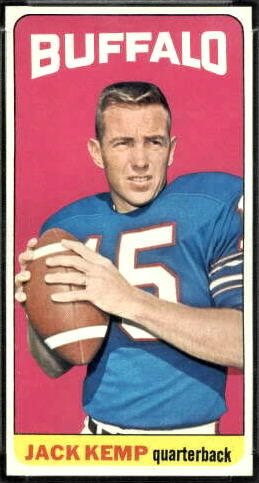 Jack Kemp 1965 Topps football card