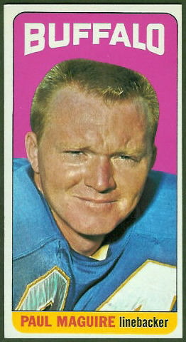 Paul Maguire 1965 Topps football card