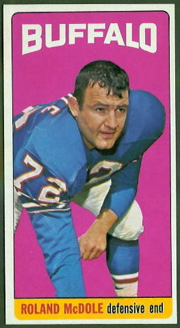 Ron McDole 1965 Topps football card Ron McDole 1965 Topps football card