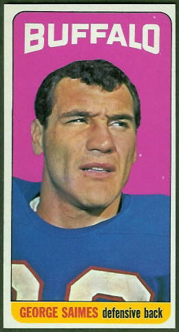 George Saimes 1965 Topps football card