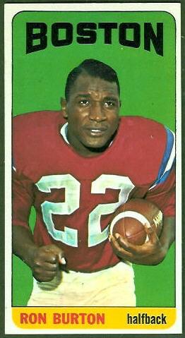 Ron Burton 1965 Topps football card