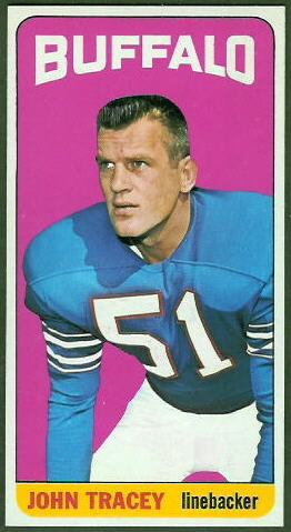 John Tracey 1965 Topps football card