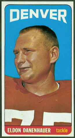 Eldon Danenhauer 1965 Topps football card