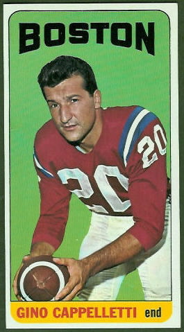 Gino Cappelletti 1965 Topps football card