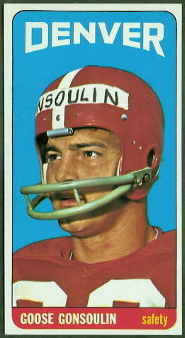 Goose Gonsoulin 1965 Topps football card