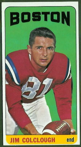 Jim Colclough 1965 Topps football card