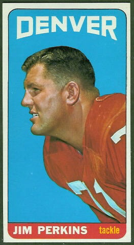 Jim Perkins 1965 Topps football card