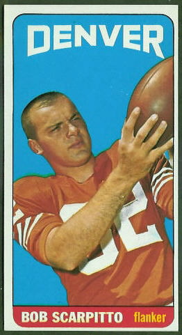 Bob Scarpitto 1965 Topps football card