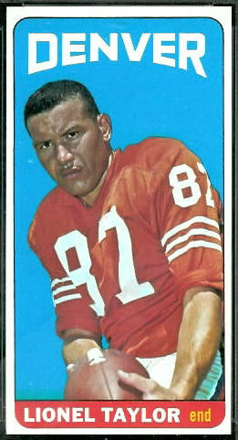 Lionel Taylor 1965 Topps football card