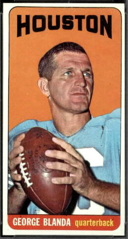 George Blanda 1965 Topps football card