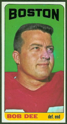 Bob Dee 1965 Topps football card