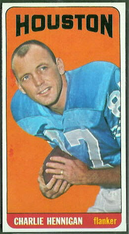 Charlie Hennigan 1965 Topps football card