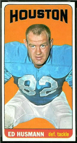 Ed Husmann 1965 Topps football card