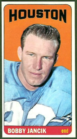 Bobby Jancik 1965 Topps football card Bobby Jancik 1965 Topps football card