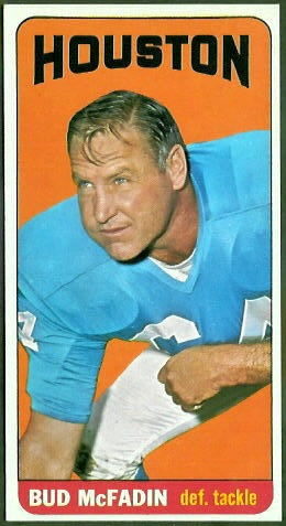 Bud McFadin 1965 Topps football card