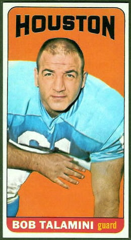 Bob Talamini 1965 Topps football card