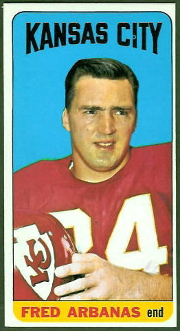 Fred Arbanas 1965 Topps football card