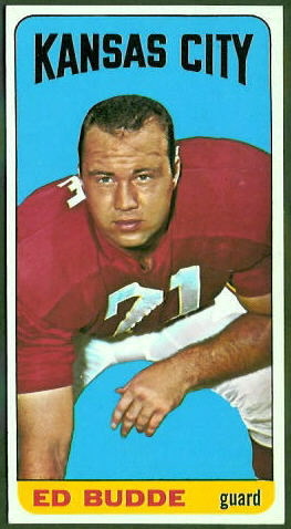 Ed Budde 1965 Topps football card