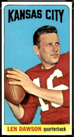 Len Dawson 1965 Topps football card