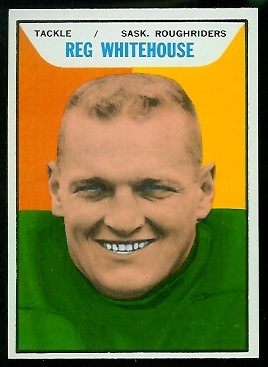 Reg Whitehouse 1965 Topps CFL football card