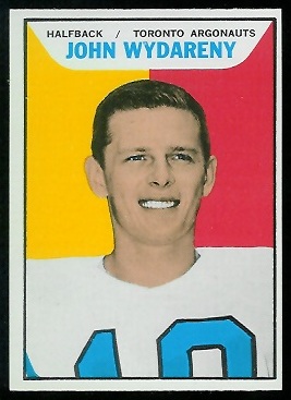 John Wydareny 1965 Topps CFL football card