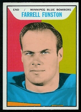 Farrell Funston 1965 Topps CFL football card