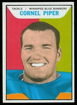Cornel Piper 1965 Topps CFL football card