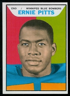 Ernie Pitts 1965 Topps CFL football card