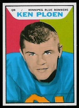 Ken Ploen 1965 Topps CFL football card