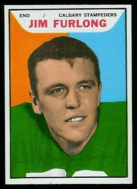 Jim Furlong 1965 Topps CFL football card