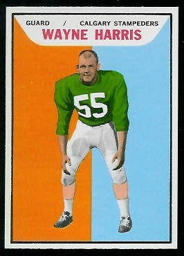 Wayne Harris 1965 Topps CFL football card