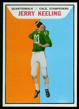 Jerry Keeling 1965 Topps CFL football card