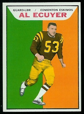 Al Ecuyer 1965 Topps CFL football card