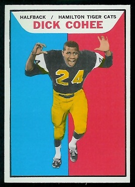 Dick Cohee 1965 Topps CFL football card