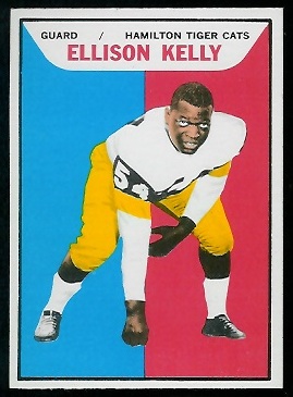 Ellison Kelly 1965 Topps CFL football card