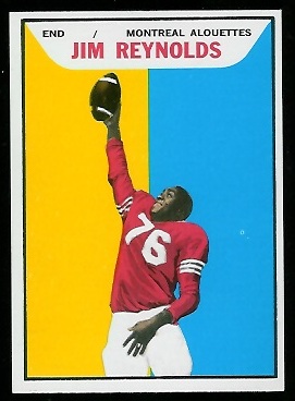 Jim Reynolds 1965 Topps CFL football card