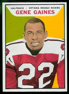 Gene Gaines 1965 Topps CFL football card