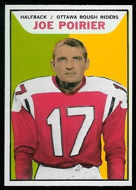 Joe Poirier 1965 Topps CFL football card