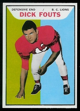 Dick Fouts 1965 Topps CFL football card