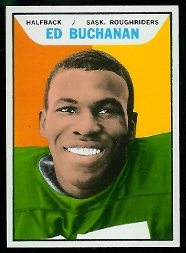 Ed Buchanan 1965 Topps CFL football card