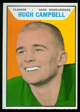 Hugh Campbell 1965 Topps CFL football card