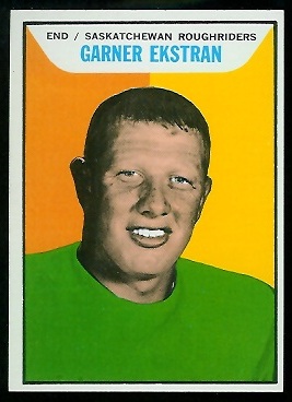 Garner Ekstran 1965 Topps CFL football card Garner Ekstran 1965 Topps CFL football card