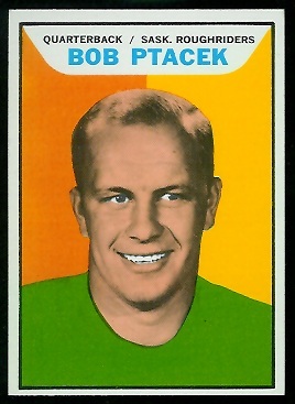 Bob Ptacek 1965 Topps CFL football card