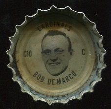 Bob DeMarco 1966 Coke Caps Cardinals football card