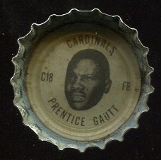 Prentice Gautt 1966 Coke Caps Cardinals football card