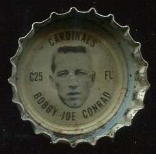 Bobby Joe Conrad 1966 Coke Caps Cardinals football card